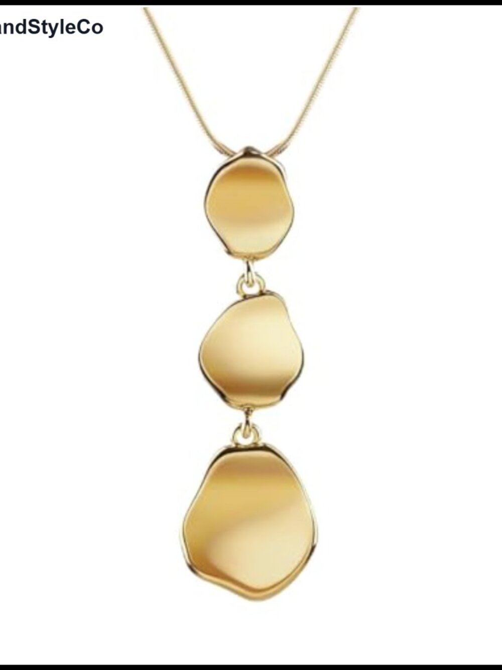 14k Gold Plated Multi-Layer Y Pendant Necklace with Gift Box